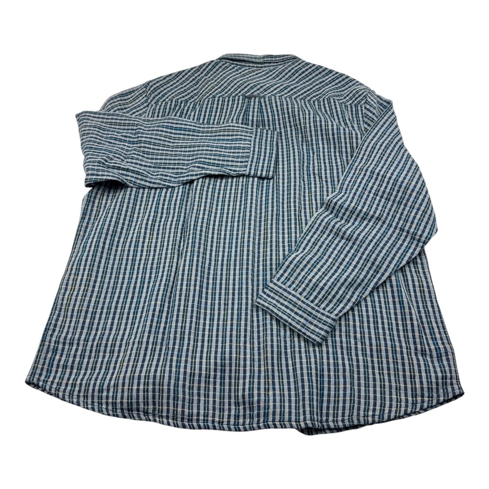Carbon2Cobalt Mens XXL Blue Plaid Cotton Button Down Shirt 133692 NWT - Picture 3 of 10